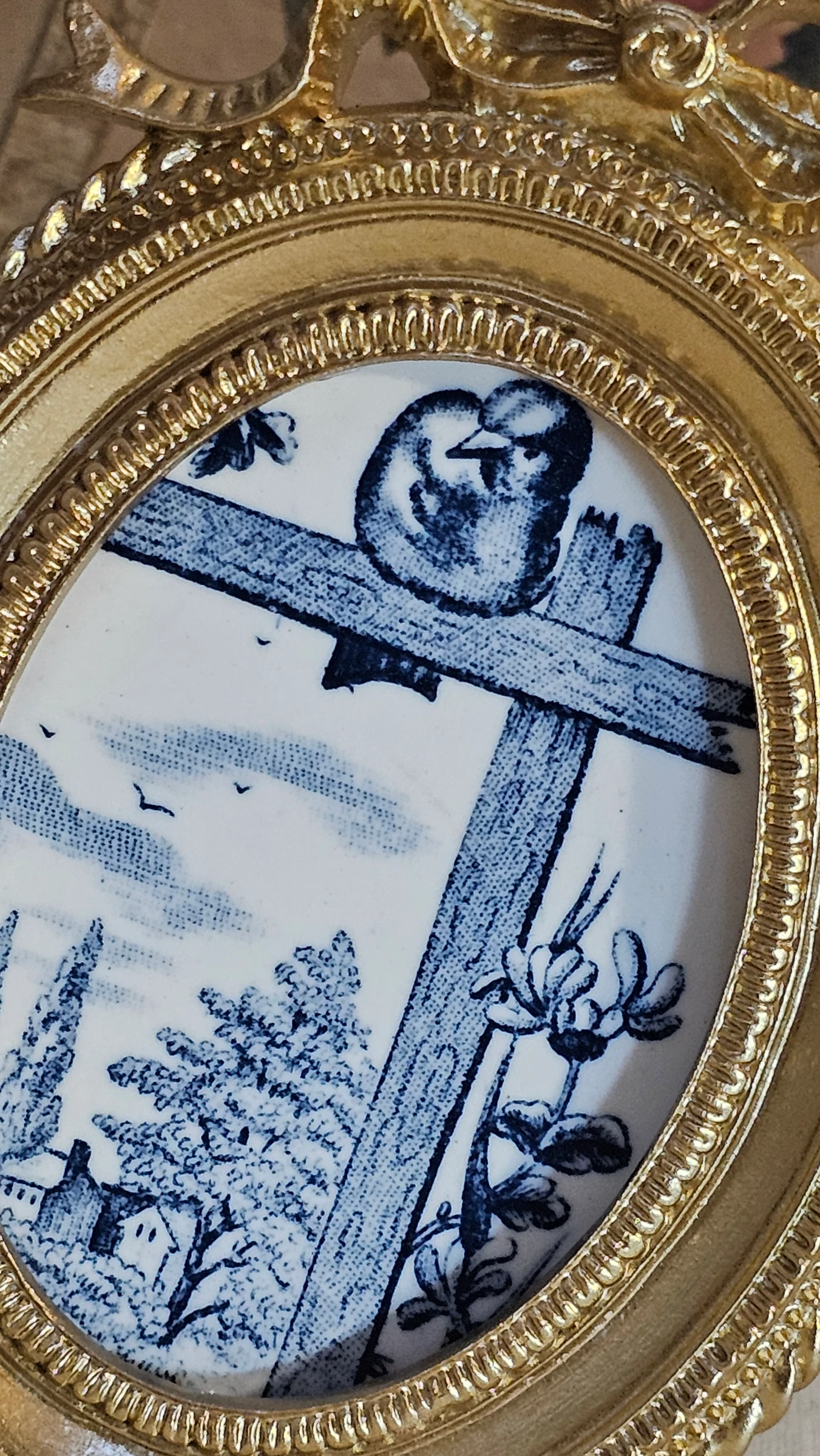 Iron Earth Salins Landscape Birds Plate Frame – photo 6
